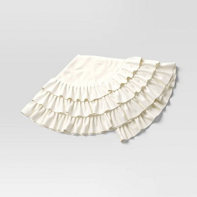  48" Velvet Tree Skirt With 3 Layers Of Ruffles - Wondershop™