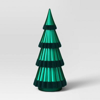  12" Christmas Tree Electroplating And Flocked Finish - Wondershop™