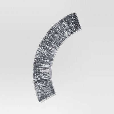  Christmas Mirrored Metallic Fringe Fabric Tree Collar Silver - Wondershop™