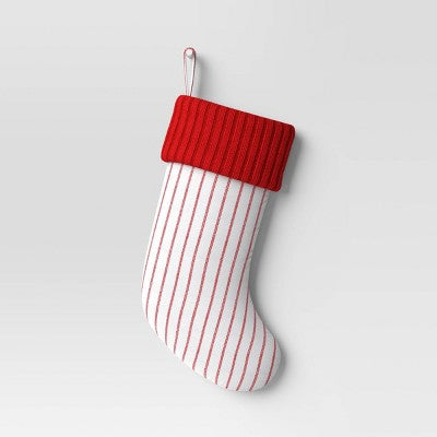  20" Woven Stripes Stocking - Wondershop™