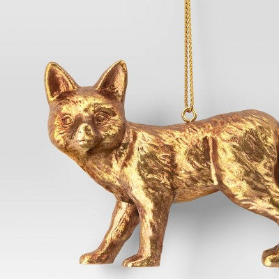  Christmas Gold Fox Ornament - Wondershop™