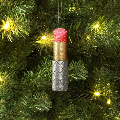  Christmas Fabric Lipstick Ornament - Wondershop™