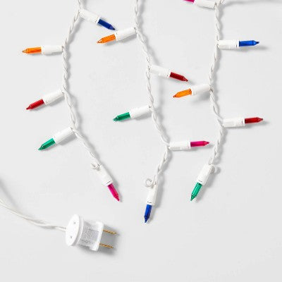  300ct Christmas High Density Icicle Lights Multicolor With White Wire - Wondershop™