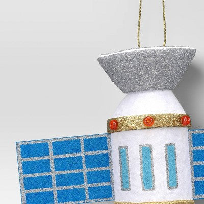  Christmas Fabric Satellite Ornament - Wondershop™