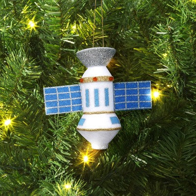  Christmas Fabric Satellite Ornament - Wondershop™