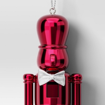  Christmas Plastic Nutcracker Ornament Hot Pink - Wondershop™