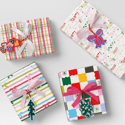  50ct Christmas Tie-On Gift Tags Cheerful Prints - Wondershop™