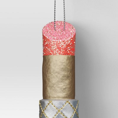  Christmas Fabric Lipstick Ornament - Wondershop™