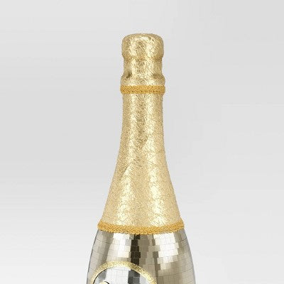  28" Christmas Mirror Champange Bottle Decor - Wondershop™
