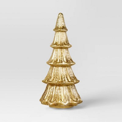  14" Christmas Mercury Lit Glass Tiered Tree Decor - Wondershop™