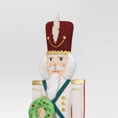  Christmas Fabric Nutcracker Figural Decor - Wondershop™