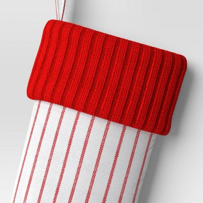  20" Woven Stripes Stocking - Wondershop™